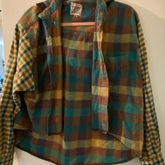Flannel hoodie - Picture 3 of 5